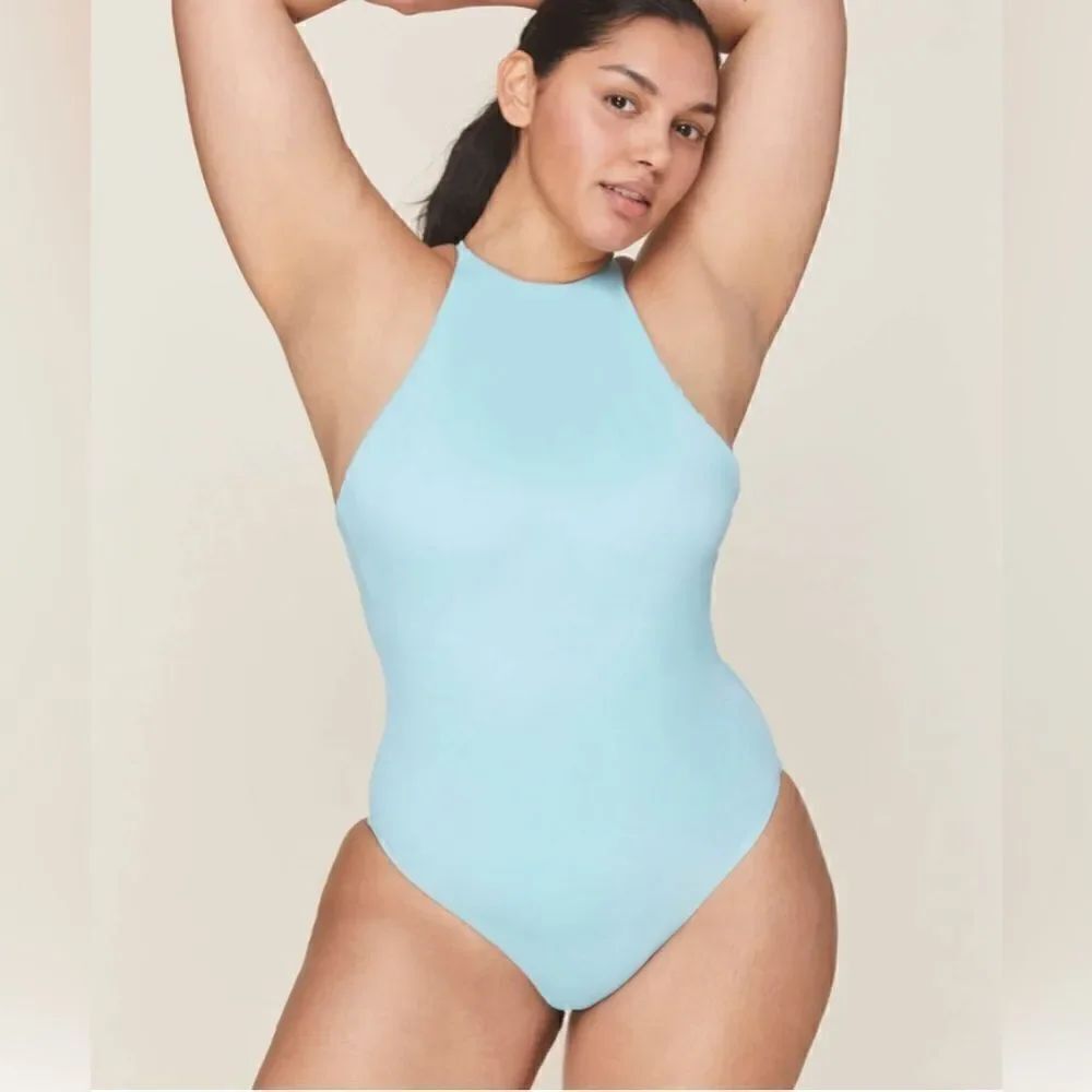 Andie Swim Asbury One Piece Swimsuit Bathing  
Blouse Size Large NWT